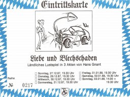 1987 – "Liebe und Blechschaden"